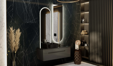Мебель для ванной Jorno Shine 120 с МФУ, антрацит